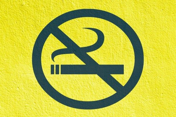 signo de no fumar, el primer tratamiento para curar la enfermedad