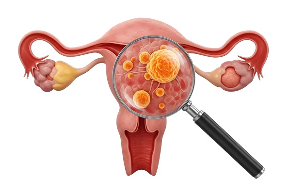 Aparato reproductor femenino con miomas uterinos