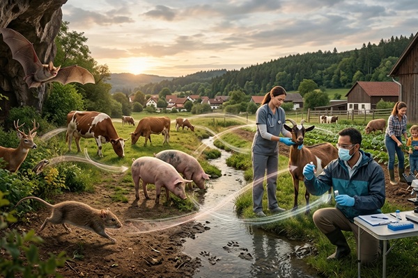 Enfermedades zoonóticas - Veterinarios aplicando vacunas a diversas especies de animales para evitar la zoonosis e infecciones por animales