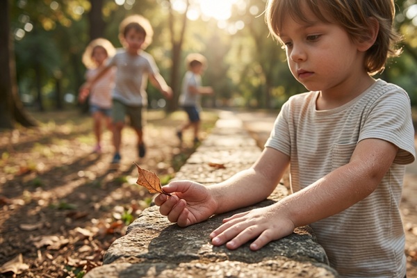 Anhidrosis - Niño jugando en el parque sin sudar debido a una condición hereditaria que genera anhidrosis
